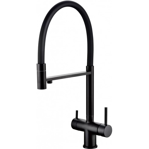 Смеситель для кухни Grocenberg GB4099BL, чёрный матовый - фото 