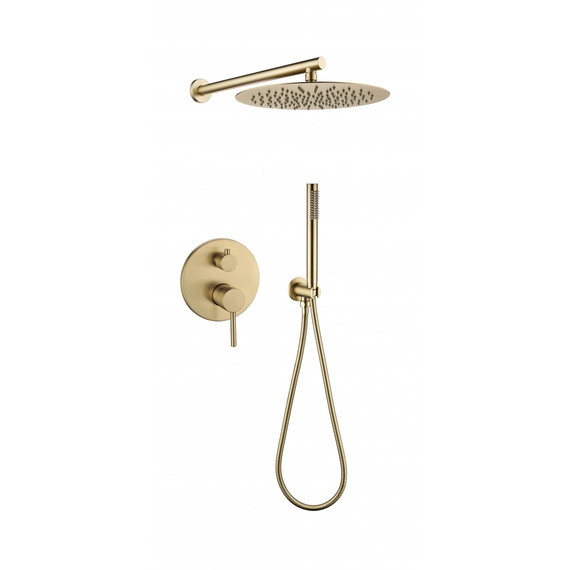 Душевая система для ванны Grocenberg GB5099MG-3, матовое золото - фото 