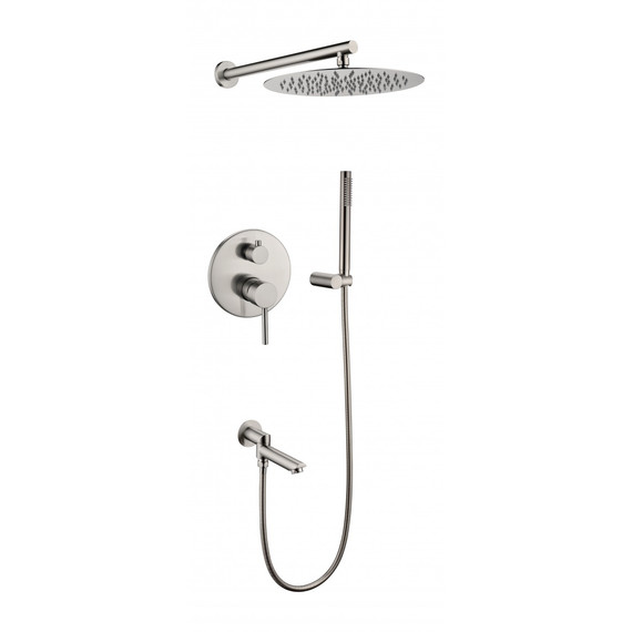 Душевая система для ванны Grocenberg GB5099NK-1, никель - фото 