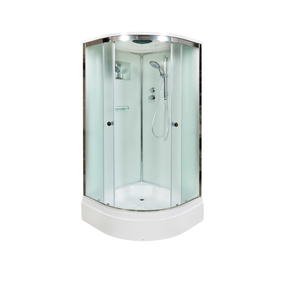 Душевая кабина Avacan 100x100 см D271S, хром/матовое (безсиликоновая сборка) - фото 