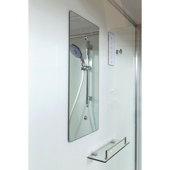 Душевая кабина Avacan 100x100 см D10SLED, хром/матовое (безсиликоновая сборка) - фото 4