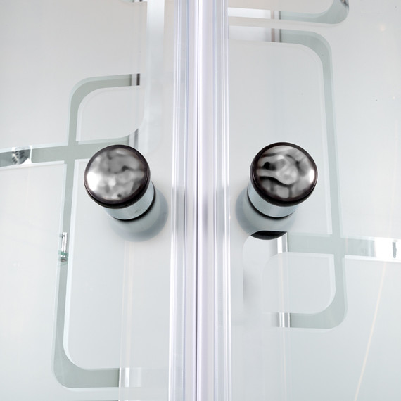 Гидробокс Avacan 100x100 см EM1510GM, хром/узор (безсиликоновая сборка) - фото 18