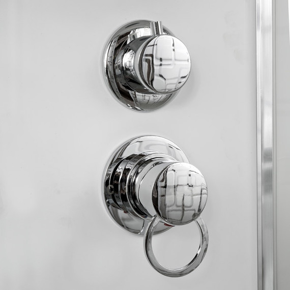 Гидробокс Avacan 90x90 см EM1590GM, хром/узор (безсиликоновая сборка) - фото 11