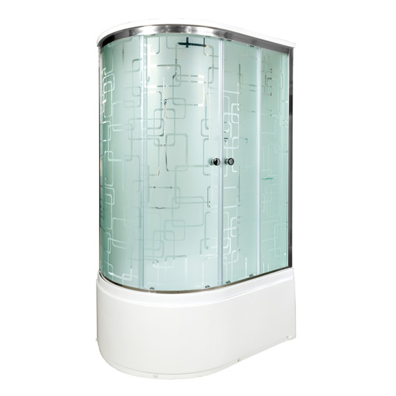 Гидробокс Avacan 110x80 см EM4511RGM+EL, хром/узор (безсиликоновая сборка) - фото 2