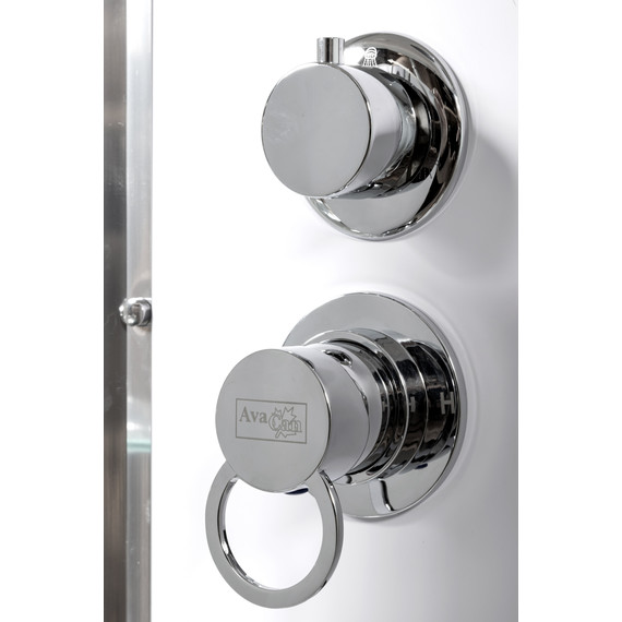 Гидробокс Avacan 100x100 см EM4510LED+GM, хром/узор (безсиликоновая сборка) - фото 4