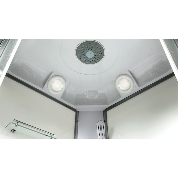 Гидробокс Avacan 80x80 см L980GM, хром/узор (безсиликоновая сборка) - фото 3