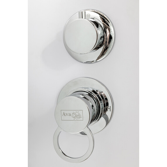 Душевая кабина Avacan 110x110 см D311SLED, хром/матовое (безсиликоновая сборка) - фото 5