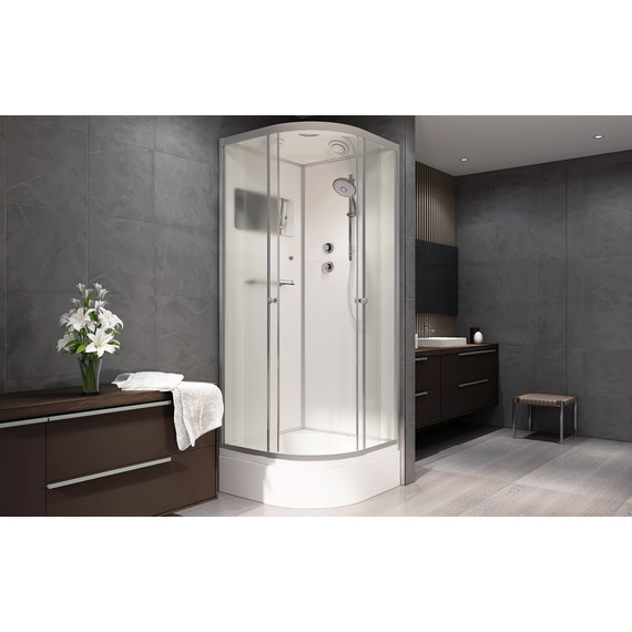 Душевая кабина Avacan 110x110 см D311S, хром/матовое (безсиликоновая сборка) - фото 2