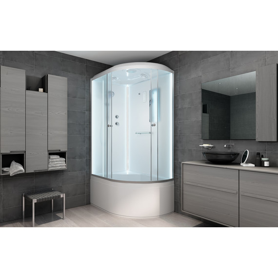 Душевая кабина Avacan 120x90 см D512SLLED, хром/матовое (безсиликоновая сборка) - фото 3