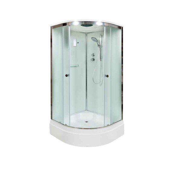 Душевая кабина Avacan 110x110 см D311SEL, хром/матовое (безсиликоновая сборка) - фото 