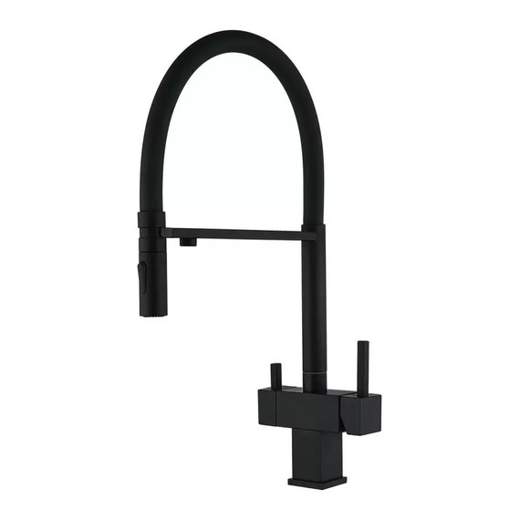 Смеситель для кухни Grocenberg GB4098BL, чёрный матовый - фото 