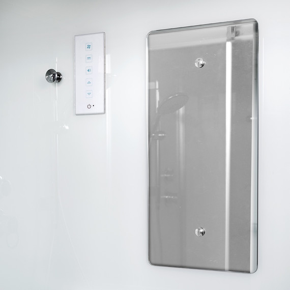 Душевая кабина Avacan 110x110 см D311SLED, хром/матовое (безсиликоновая сборка) - фото 11