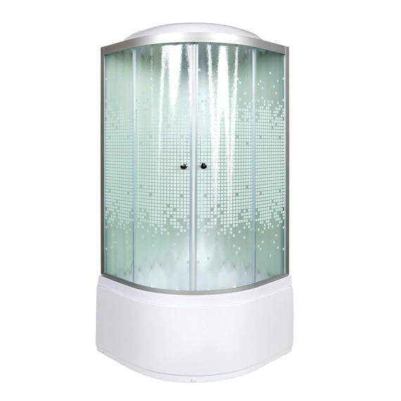 Душевая кабина Avacan 80x80 см L980, хром/узор (безсиликоновая сборка) - фото 2