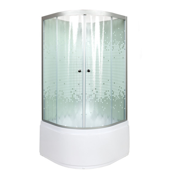 Душевая кабина Avacan 80x80 см L980N, хром/узор (безсиликоновая сборка) - фото 3