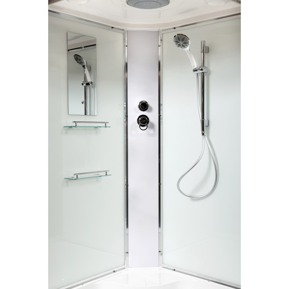 Душевая кабина Avacan 110x110 см EM5011, хром/узор (безсиликоновая сборка) - фото 8