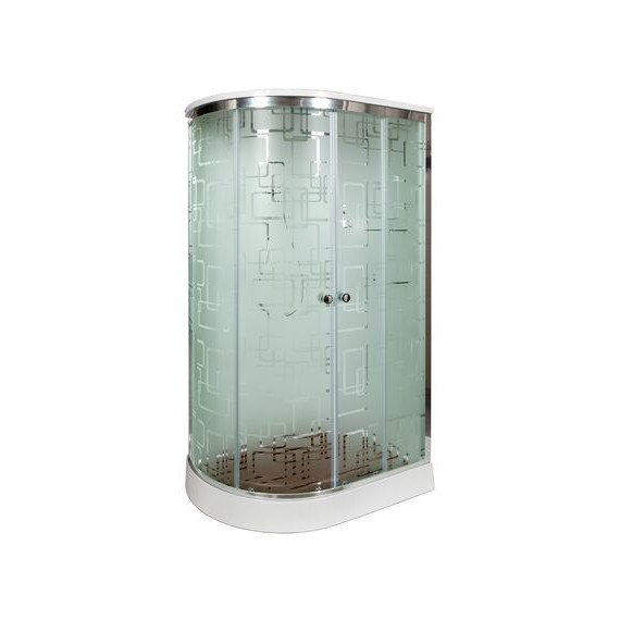 Гидробокс Avacan 120x90 см EM2012RGM+EL, хром/узор (безсиликоновая сборка) - фото 2