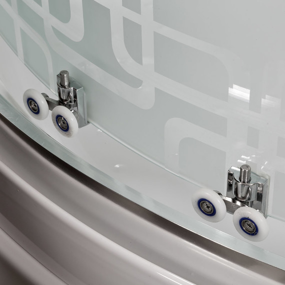 Гидробокс Avacan 110x110 см EM3011GM+EL, хром/узор (безсиликоновая сборка) - фото 12