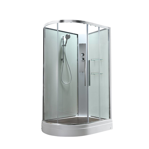 Душевая кабина Avacan 110x80 см EM2811RNT, хром/прозрачное (безсиликоновая сборка) - фото 