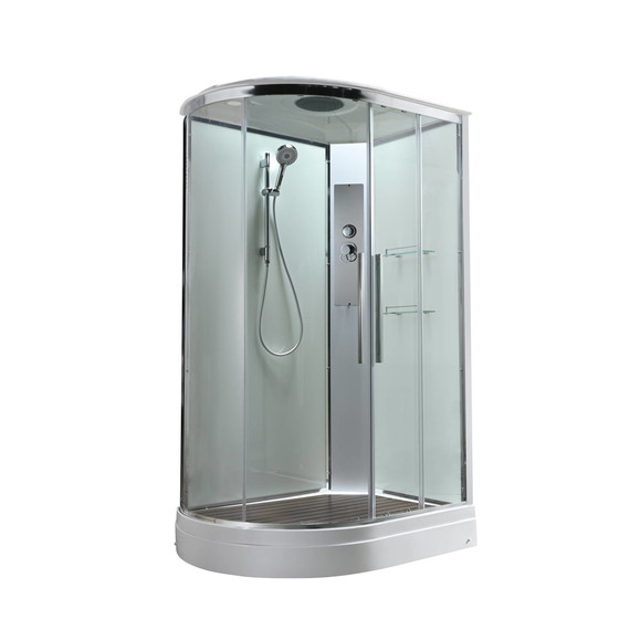 Душевая кабина Avacan 110x80 см EM2811RT, хром/прозрачное (безсиликоновая сборка) - фото 