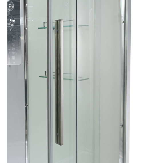 Гидробокс Avacan 80x80 см EM3080LEDT, хром/прозрачное (безсиликоновая сборка) - фото 13