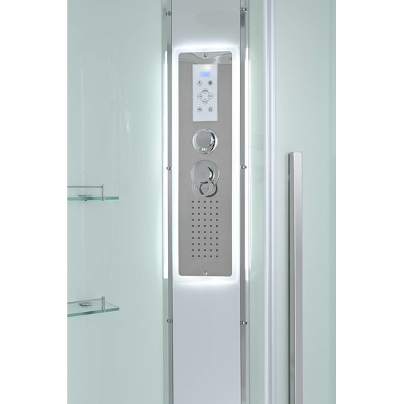 Гидробокс Avacan 90x90 см EM3090LED, хром/матовое (безсиликоновая сборка) - фото 5