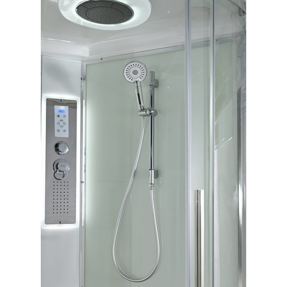 Гидробокс Avacan 120x90 см EM3912LLEDT, хром/прозрачное (безсиликоновая сборка) - фото 13