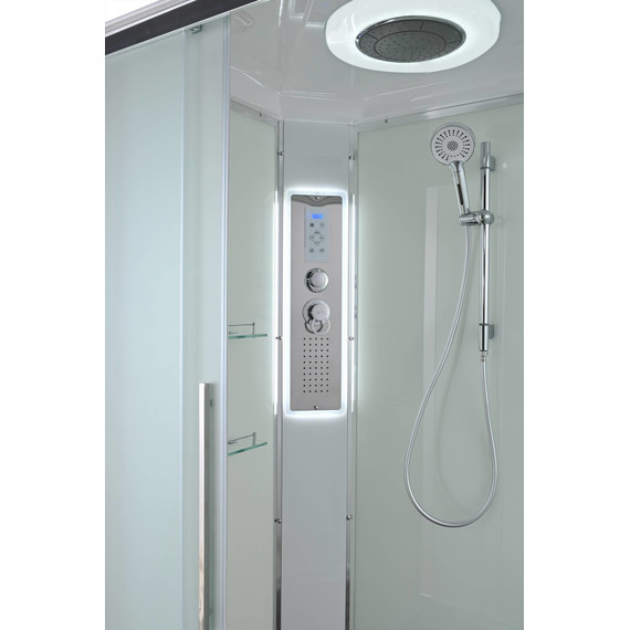 Гидробокс Avacan 120x90 см EM3912LLED, хром/матовое (безсиликоновая сборка) - фото 9