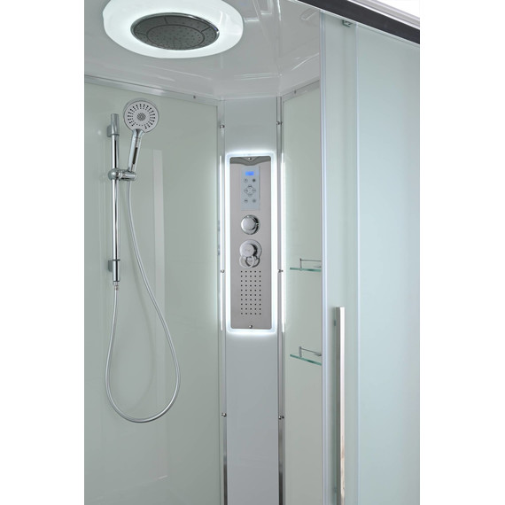 Гидробокс Avacan 120x90 см EM3912RLED, хром/матовое (безсиликоновая сборка) - фото 9