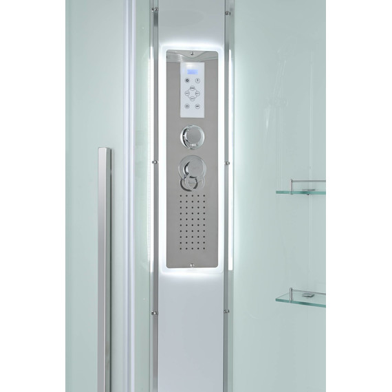 Гидробокс Avacan 100x100 см EM5010LED, хром/матовое (безсиликоновая сборка) - фото 8