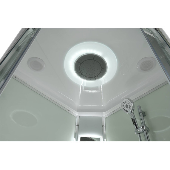 Гидробокс Avacan 110x110 см EM5011LEDT, хром/прозрачное (безсиликоновая сборка) - фото 10
