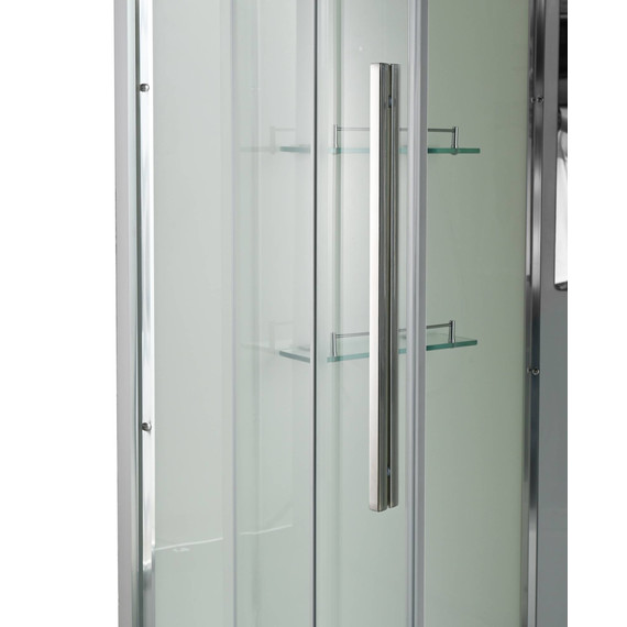 Гидробокс Avacan 80x80 см EM5080LEDT, хром/прозрачное (безсиликоновая сборка) - фото 11