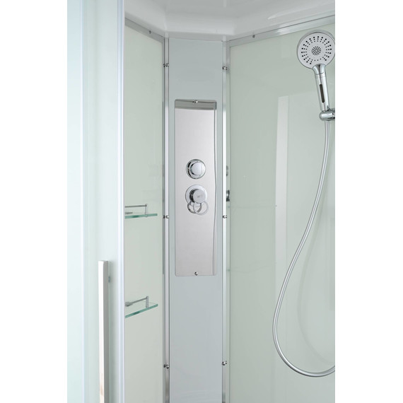 Душевая кабина Avacan 80x80 см EM5080, хром/матовое (безсиликоновая сборка) - фото 8