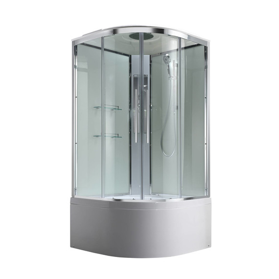 Душевая кабина Avacan 90x90 см EM5090T, хром/прозрачное (безсиликоновая сборка) - фото 3