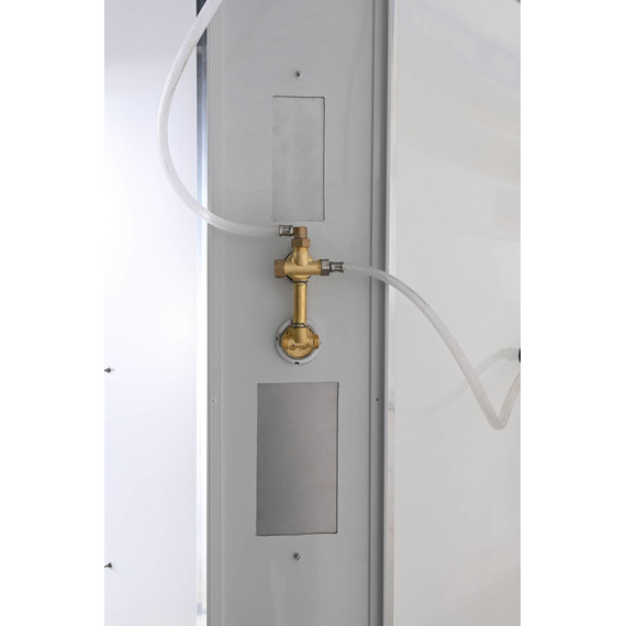 Душевая кабина Avacan 110x80 см EM5811RT, хром/прозрачное (безсиликоновая сборка) - фото 8