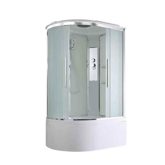 Душевая кабина Avacan 110x80 см EM5811R, хром/матовое (безсиликоновая сборка) - фото 