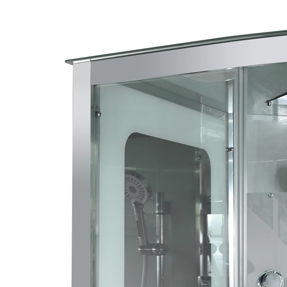 Гидробокс Avacan 90x90 см A2090LED, хром/прозрачное (безсиликоновая сборка) - фото 7