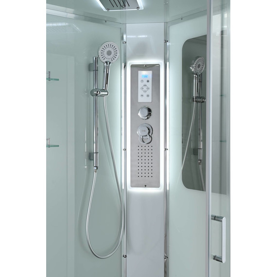 Гидробокс Avacan 90x90 см A2090LED, хром/прозрачное (безсиликоновая сборка) - фото 11