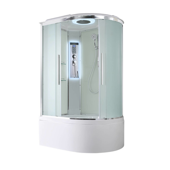 Гидробокс Avacan 110x80 см EM5811LLED, хром/матовое (безсиликоновая сборка) - фото 