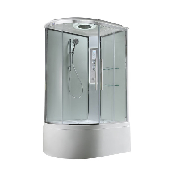 Гидробокс Avacan 110x80 см EM5811RLEDT, хром/прозрачное (безсиликоновая сборка) - фото 3