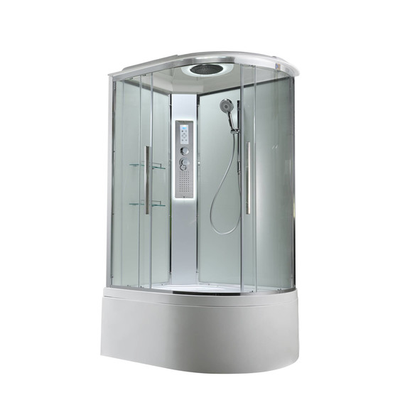 Гидробокс Avacan 120x90 см EM5912LLEDT, хром/прозрачное (безсиликоновая сборка) - фото 