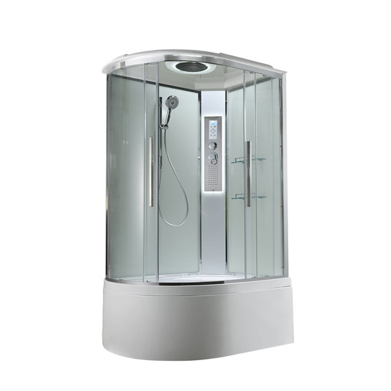 Гидробокс Avacan 120x90 см EM5912RLEDT, хром/прозрачное (безсиликоновая сборка) - фото 