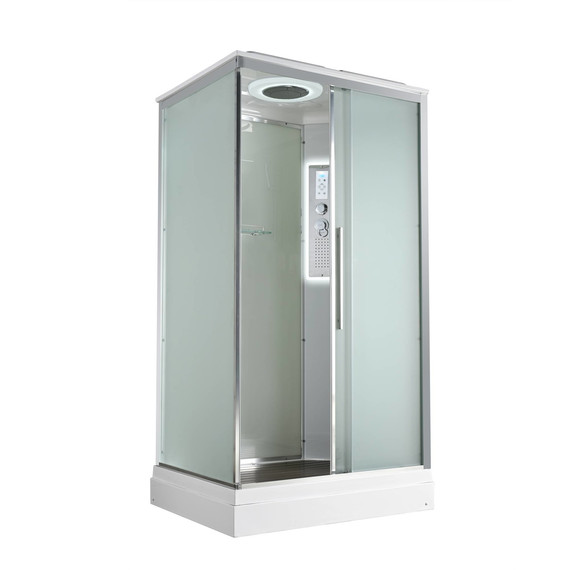 Гидробокс Avacan 120x90 см KD2912LED, хром/матовое (безсиликоновая сборка) - фото 10