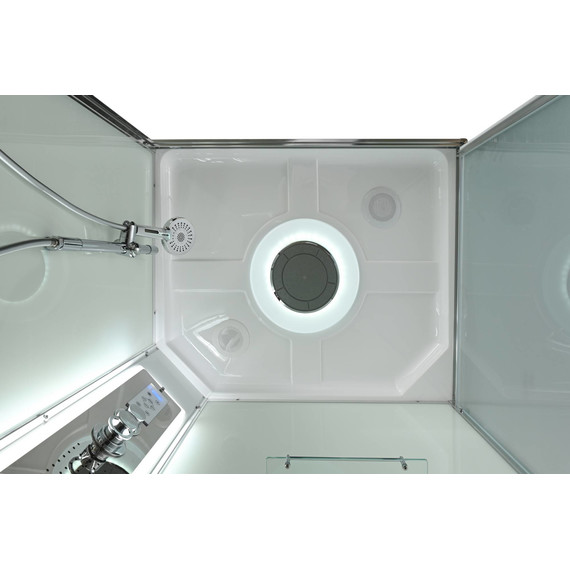 Гидробокс Avacan 120x90 см KD2912LED, хром/матовое (безсиликоновая сборка) - фото 15