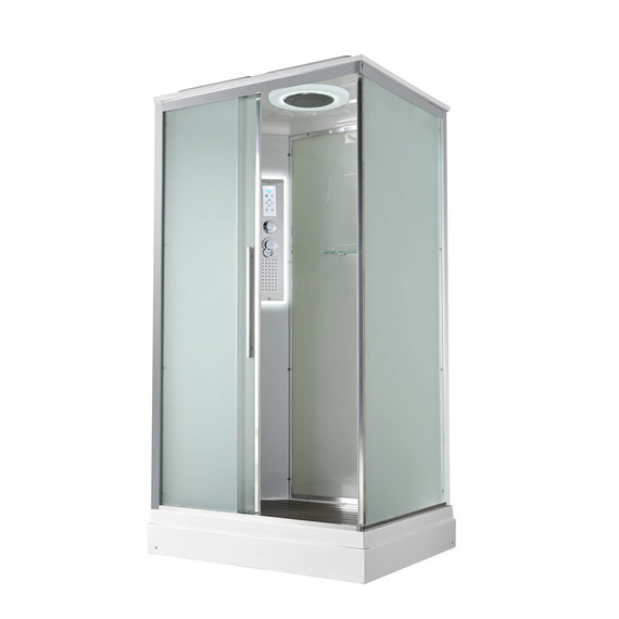 Гидробокс Avacan 120x90 см KD2912LED, хром/матовое (безсиликоновая сборка) - фото 