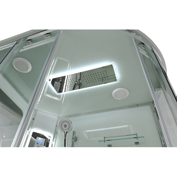 Гидробокс Avacan 120x80 см A2812LLED, хром/прозрачное (безсиликоновая сборка) - фото 15