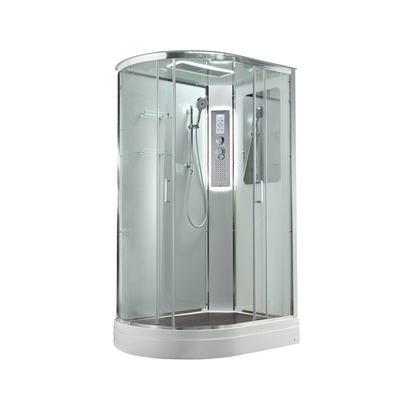 Гидробокс Avacan 120x90 см A2912RLED, хром/прозрачное (безсиликоновая сборка) - фото 