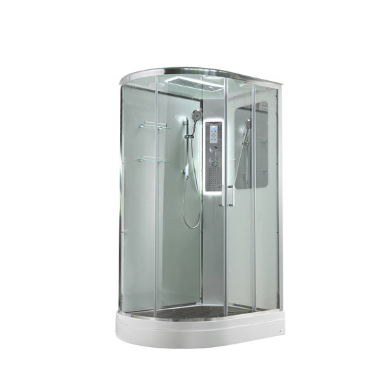 Гидробокс Avacan 120x90 см A2912RLED, хром/прозрачное (безсиликоновая сборка) - фото 7