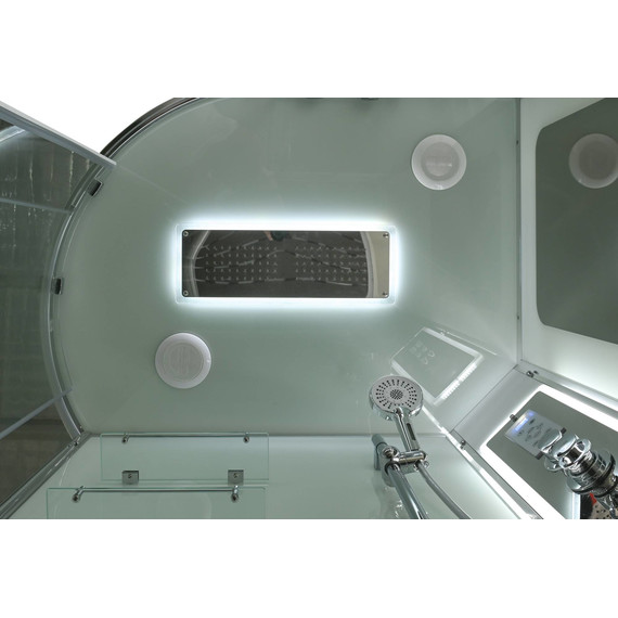 Гидробокс Avacan 120x90 см A2912RLED, хром/прозрачное (безсиликоновая сборка) - фото 6