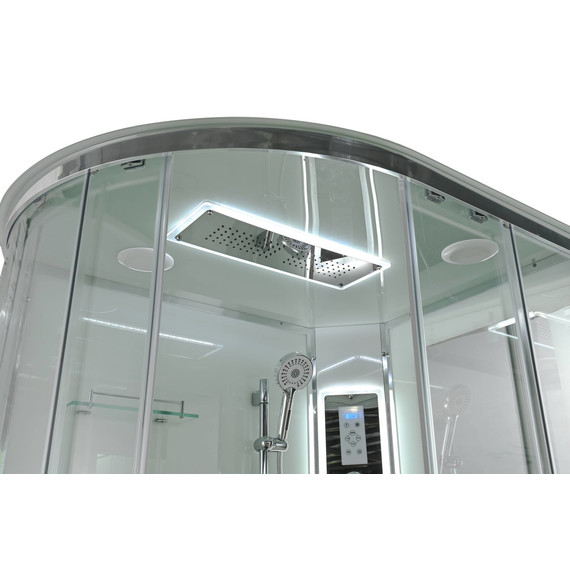 Гидробокс Avacan 120x90 см A2912RLED, хром/прозрачное (безсиликоновая сборка) - фото 17