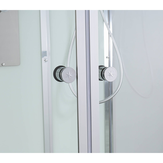 Душевая кабина Avacan 80x80 см V2080N, хром/прозрачное (безсиликоновая сборка) - фото 7